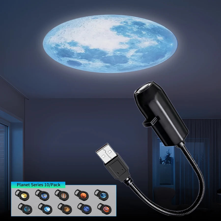 1Pack USB Planet Projection